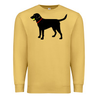 Antique Gold Labrador Retriever Fetch, Black Lab Play Ball Premium Sweatshirt - longCreatives