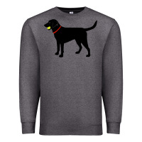 Charcoal Heather Labrador Retriever Fetch, Black Lab Play Ball Premium Sweatshirt - longCreatives