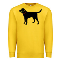 Lemon Labrador Retriever Fetch, Black Lab Play Ball Premium Sweatshirt - longCreatives