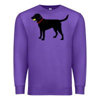 Purple Labrador Retriever Fetch, Black Lab Play Ball Premium Sweatshirt - longCreatives