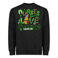 Black nurses love shenanigans st patricks day Heavyweight Sweatshirt - Artiststas