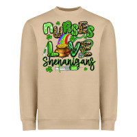 Mushroom nurses love shenanigans st patricks day Heavyweight Sweatshirt - Artiststas