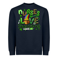 Navy nurses love shenanigans st patricks day Heavyweight Sweatshirt - Artiststas