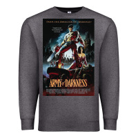 Charcoal Heather Army Of Darkness Movie Poster Classic Premium Sweatshirt - longCreatives