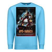 Ocean Blue Army Of Darkness Movie Poster Classic Premium Sweatshirt - longCreatives