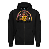 Black mama of both rainbow Zipper Hoodie - Artiststas