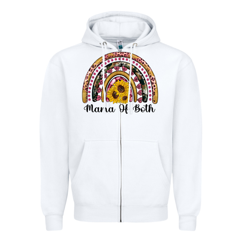 Mama Of Both Rainbow Zipper Hoodie by Artiststas | Teevron