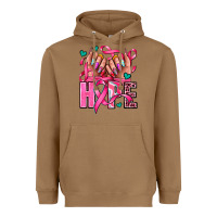 Toasted Coconut hope with woman hands Heavyweight Hoodie - AdoDesignShop