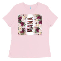 Bubblegum Pink mother’s day mama flowers tumbler tbs Ladies Tee - TumblerDesignByShophia