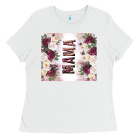 White mother’s day mama flowers tumbler tbs Ladies Tee - TumblerDesignByShophia