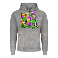 Cloud Rock louisiana map alligator mardi gras olivia Vintage Hoodie - OliviaCreatesArt