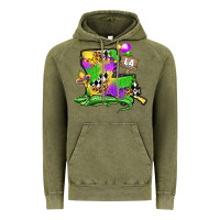 Vintage Olive louisiana map alligator mardi gras olivia Vintage Hoodie - OliviaCreatesArt