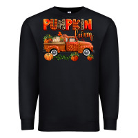 Black pumpkin farm truck Premium Sweatshirt - AdoDesignShop