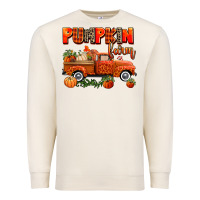 Sandshell pumpkin farm truck Premium Sweatshirt - AdoDesignShop