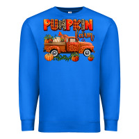 True Royal pumpkin farm truck Premium Sweatshirt - AdoDesignShop