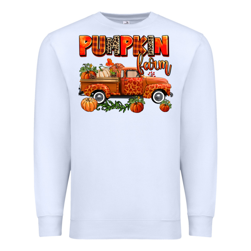 Pumpkin Farm Truck Premium Sweatshirt by AdoDesignShop | Teevron