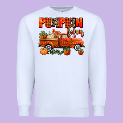 Pumpkin Farm Truck Premium Sweatshirt Designed By Adodesignshop
