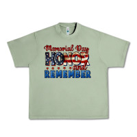Oil Green Memorial day honor and remember 4th of july Urban Heavy Tee - CowGirlArtShop