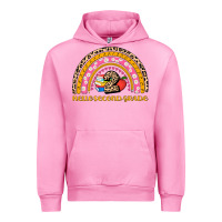 Fuchsia Pink back to school rainbow hello second grade Urban Hoodie - AdoDesignShop