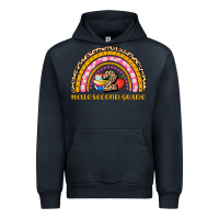 Navy back to school rainbow hello second grade Urban Hoodie - AdoDesignShop