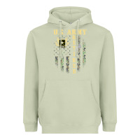 Matcha US ARMY Retired  Distressed American Flag Patriotic Heavyweight Hoodie - longCreatives