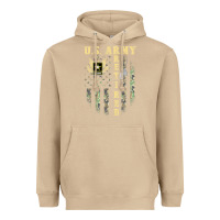 Mushroom US ARMY Retired  Distressed American Flag Patriotic Heavyweight Hoodie - longCreatives