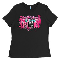 Black In October we wear pink Cancer Awareness Ladies Tee - HowdyJamesFarm