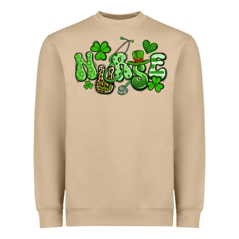 Nurse St Patrick's Day Heavyweight Sweatshirt by Artiststas | Teevron