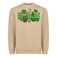 Mushroom nurse st patrick's day Heavyweight Sweatshirt - Artiststas