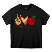 Black Peace Love Teach Heavy Core Tee - Bettercallsaul