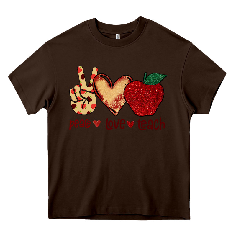 Peace Love Teach Heavy Core Tee by Bettercallsaul | Teevron
