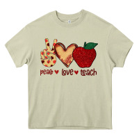 Mossy Peace Love Teach Heavy Core Tee - Bettercallsaul
