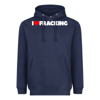 Navy I Love Fracking Heavyweight Hoodie - longCreatives