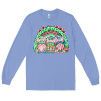 Colony Blue Easter gnomes rainbow Long Sleeve Tee - OliviaCreatesArt