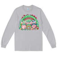 Moon Dust Easter gnomes rainbow Long Sleeve Tee - OliviaCreatesArt