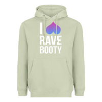 Matcha I Love Rave Booty I Heart Rave Tops Heavyweight Hoodie - longCreatives