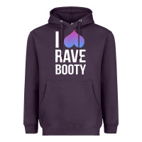 Plum I Love Rave Booty I Heart Rave Tops Heavyweight Hoodie - longCreatives
