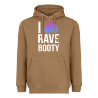 Toasted Coconut I Love Rave Booty I Heart Rave Tops Heavyweight Hoodie - longCreatives