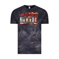 Cloud Black American junkie 4th of july Vintage Tee - CowGirlArtShop