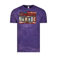 Cloud Purple American junkie 4th of july Vintage Tee - CowGirlArtShop