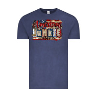 Vintage Denim American junkie 4th of july Vintage Tee - CowGirlArtShop