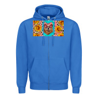 True Royal mama bear with sunflowers and glasses license plate Zipper Hoodie - Artiststas