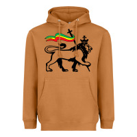 Meerkat Rasta Lion of Judah Rastafarian Reggae Lion and Christian Heavyweight Hoodie - longCreatives