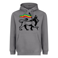 Storm Rasta Lion of Judah Rastafarian Reggae Lion and Christian Heavyweight Hoodie - longCreatives