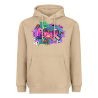 Mushroom halloween boo with cancer ribbon Heavyweight Hoodie - AdoDesignShop