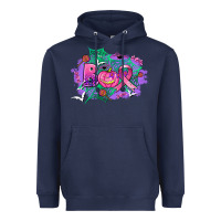 Navy halloween boo with cancer ribbon Heavyweight Hoodie - AdoDesignShop