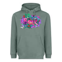 Sage halloween boo with cancer ribbon Heavyweight Hoodie - AdoDesignShop