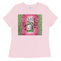 Bubblegum Pink for the love of the game with golf tumbler tbs Ladies Tee - TumblerDesignByShophia