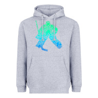 Heather Grey Ice Hockey Goalie Hockey Player Youth Men Kids Boys Heavyweight Hoodie - longCreatives