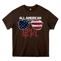 Chocolate Brown All American Girl Heavy Core Tee - Bettercallsaul
